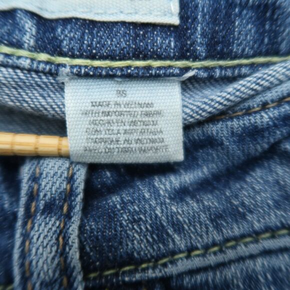 DKNY Jeans Women's 8S Blue Mid-Rise Bootcut Stretch Denim 28" Inseam Timeworn - Picture 10 of 16